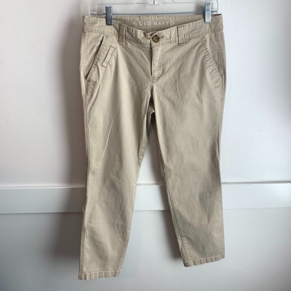 Old Navy Tan Khaki Cropped Pants
